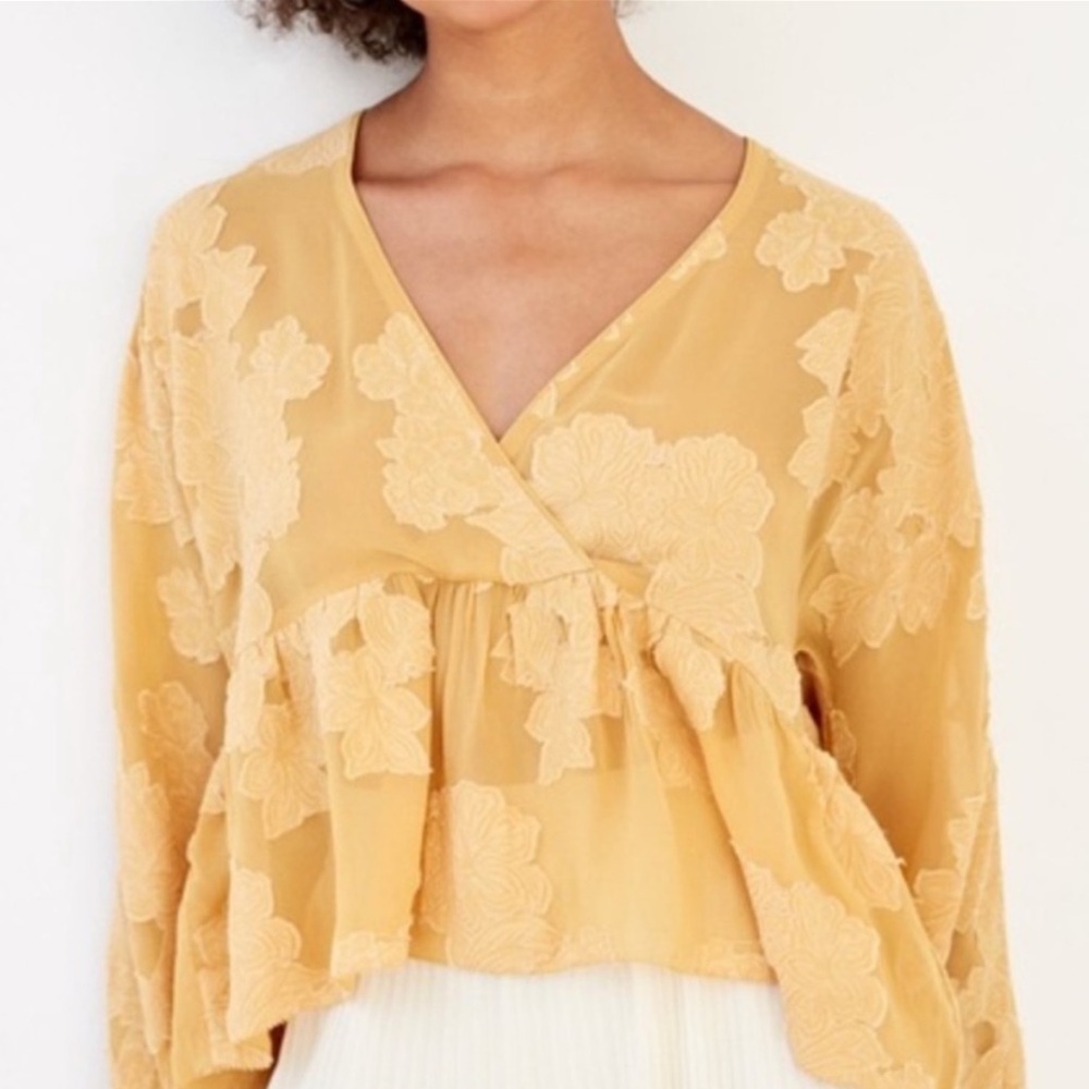 Aritzia Augustine Peplum Blouse